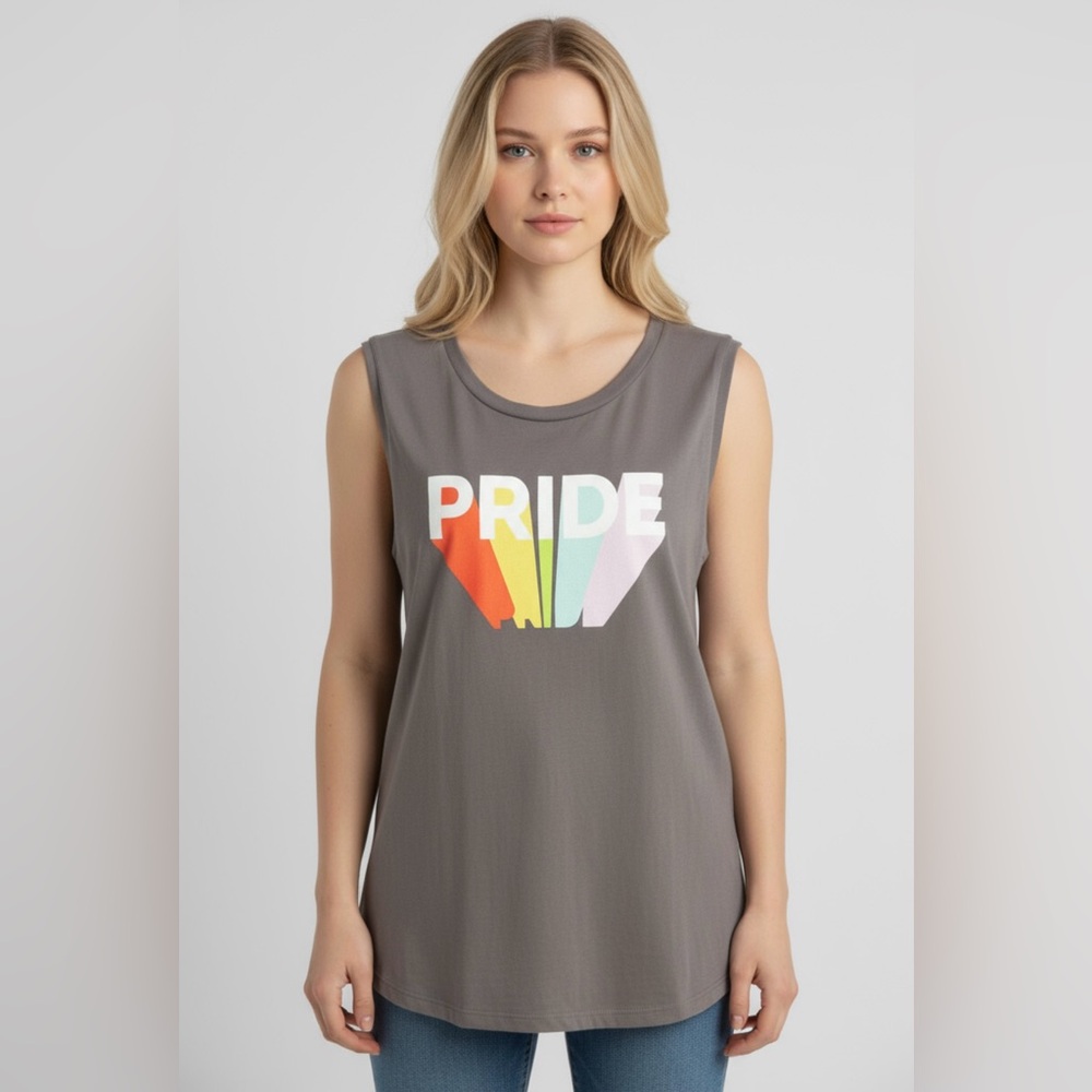 Pure Barre Gray Pride Sleeveless Top
